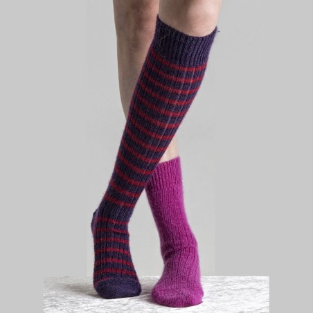 Chaussettes mi-bas en kid mohair