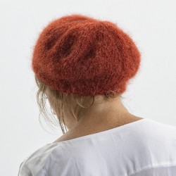 Beret pur mohair