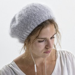 Beret pur mohair