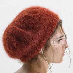 Beret pur mohair