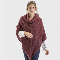 Poncho fil dentelle doublé